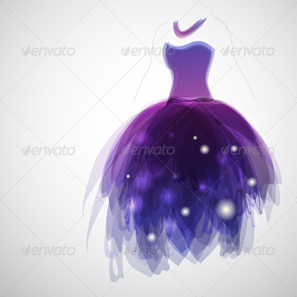 GraphicRiver Purple Dress 3526773 GraphicRiver Purple Dress 3526773