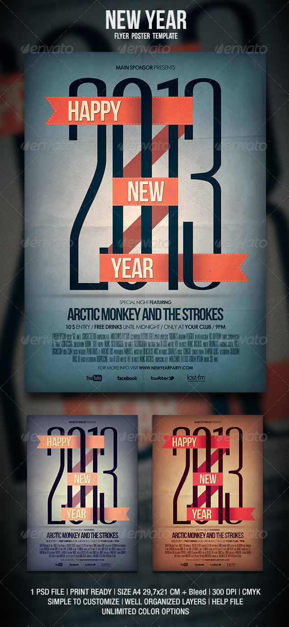 New Year Flyer / Poster - Events Flyers
