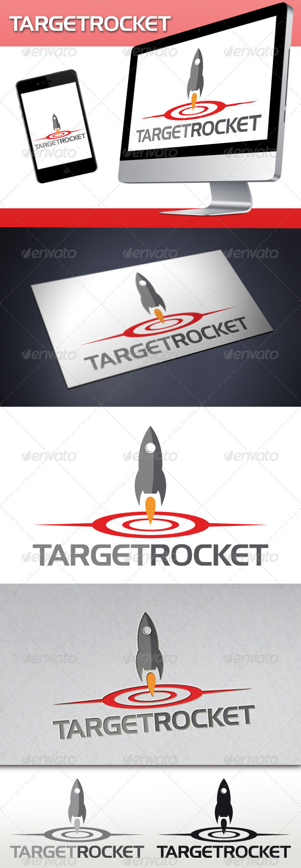 GraphicRiver Target Rocket Logo 3510555 GraphicRiver Target Rocket Logo 3510555