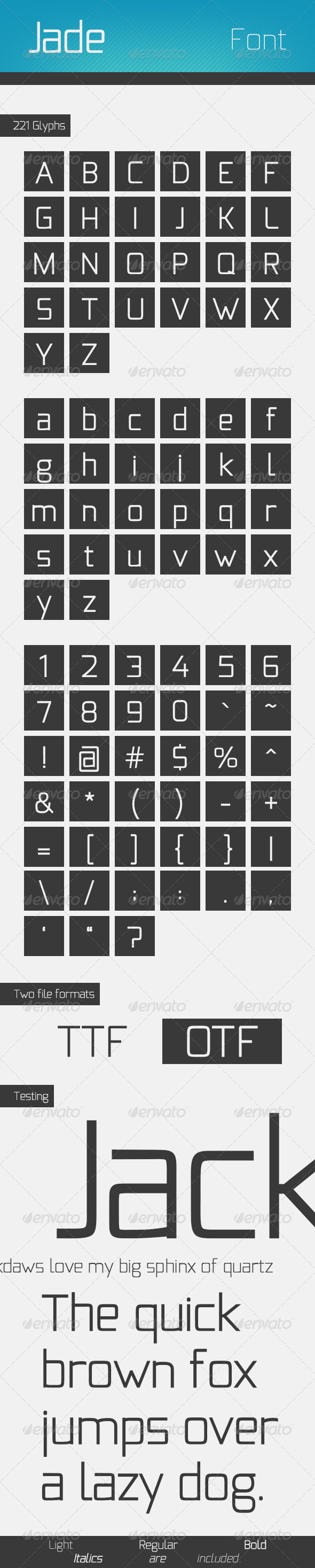 GraphicRiver Jade Font Family 3501430 GraphicRiver Jade Font Family 3501430