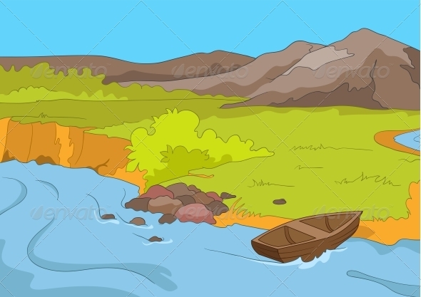 GraphicRiver Lake Shore 3531021 GraphicRiver Lake Shore 3531021