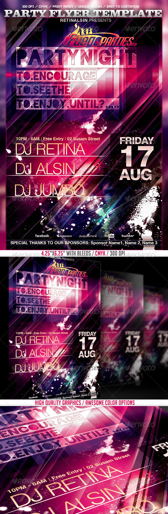 GraphicRiver Party Flyer 149386 GraphicRiver Party Flyer 149386