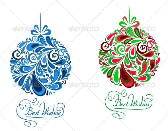 GraphicRiver Abstract Holidays Balls in Floral Style 3531713 GraphicRiver Abstract Holidays Balls in Floral Style 3531713