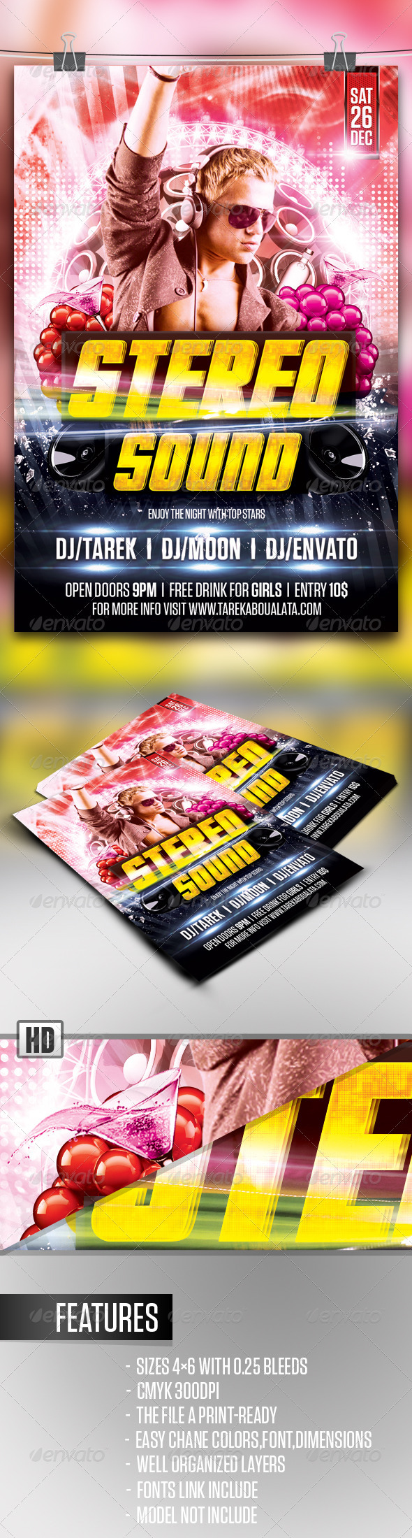 GraphicRiver Stereo Sound Flyer 3531779 GraphicRiver Stereo Sound Flyer 3531779