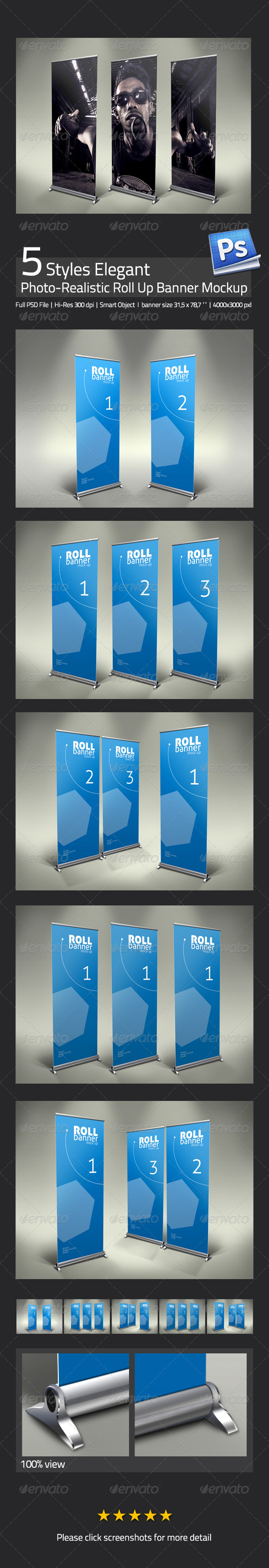 GraphicRiver Elegant Professional Roll Up Banner Mock Up 3532377 GraphicRiver Elegant Professional Roll Up Banner Mock Up 3532377