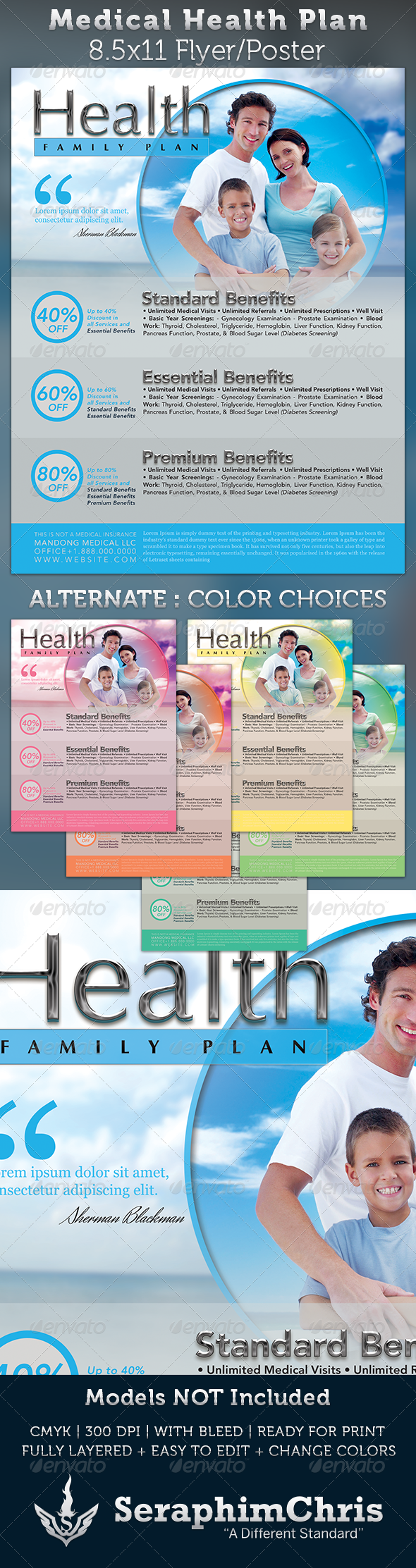 Medical Health Plan Flyer Template - Corporate Flyers