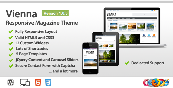 Vienna - Responsive Wordpress Magazine Theme - Blog / Magazine WordPress