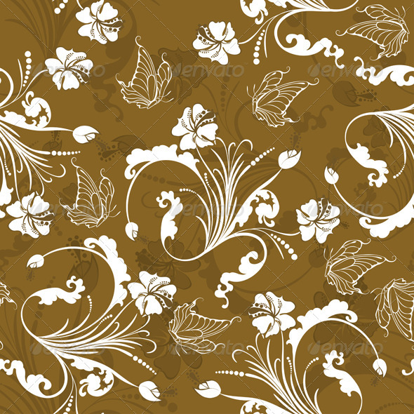 Seamless Floral Pattern - Nature Textures / Fills / Patterns