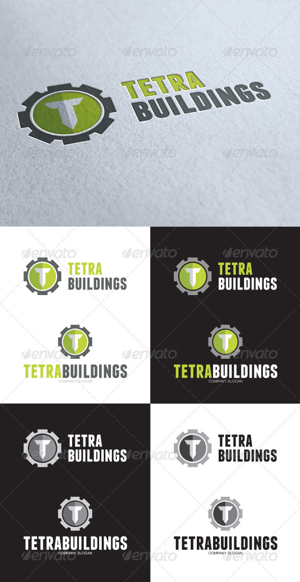 GraphicRiver Tetra Building T Letter Logo 3533299 GraphicRiver Tetra Building T Letter Logo 3533299