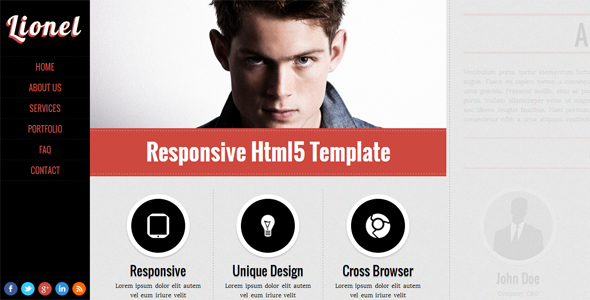 ThemeForest Lionel Responsive Onepage Portfolio Template 3537982 ThemeForest Lionel Responsive Onepage Portfolio Template 3537982