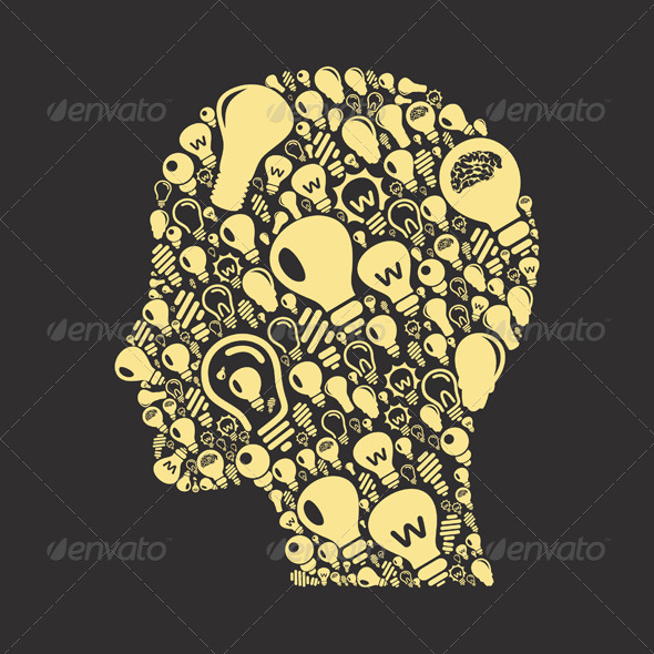 GraphicRiver Bulb Head 3542636 GraphicRiver Bulb Head 3542636