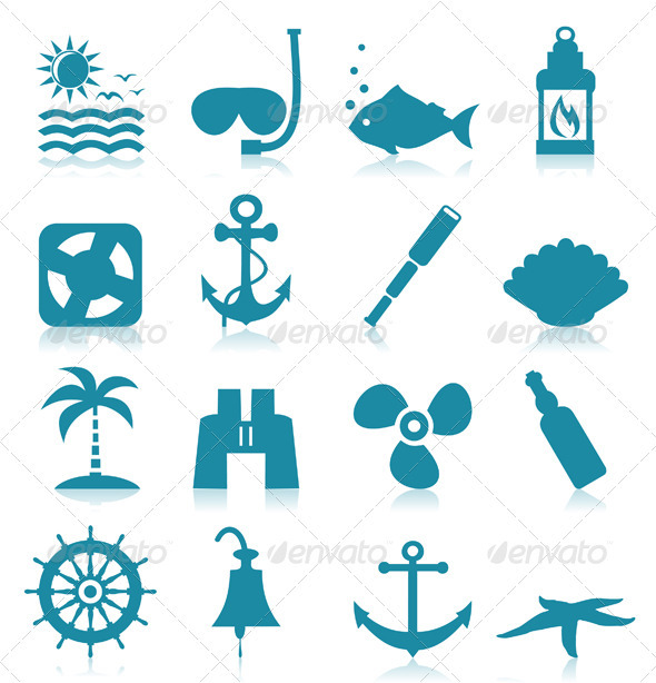 GraphicRiver Sea Icons 3542818 GraphicRiver Sea Icons 3542818