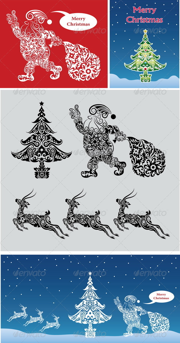 GraphicRiver Christmas ornaments vector 3495253 GraphicRiver Christmas ornaments vector 3495253