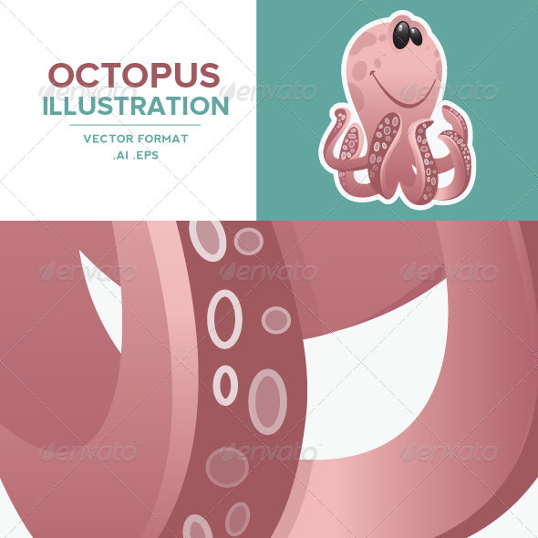 GraphicRiver Vector Octopus Mascot 3547921 GraphicRiver Vector Octopus Mascot 3547921