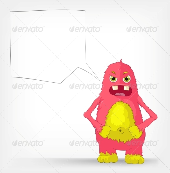 GraphicRiver Funny Monster Angry 3552378 GraphicRiver Funny Monster Angry 3552378