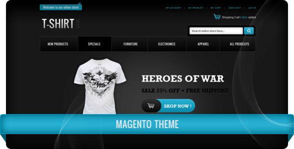 T-Shirt Store Magento Theme - Magento eCommerce