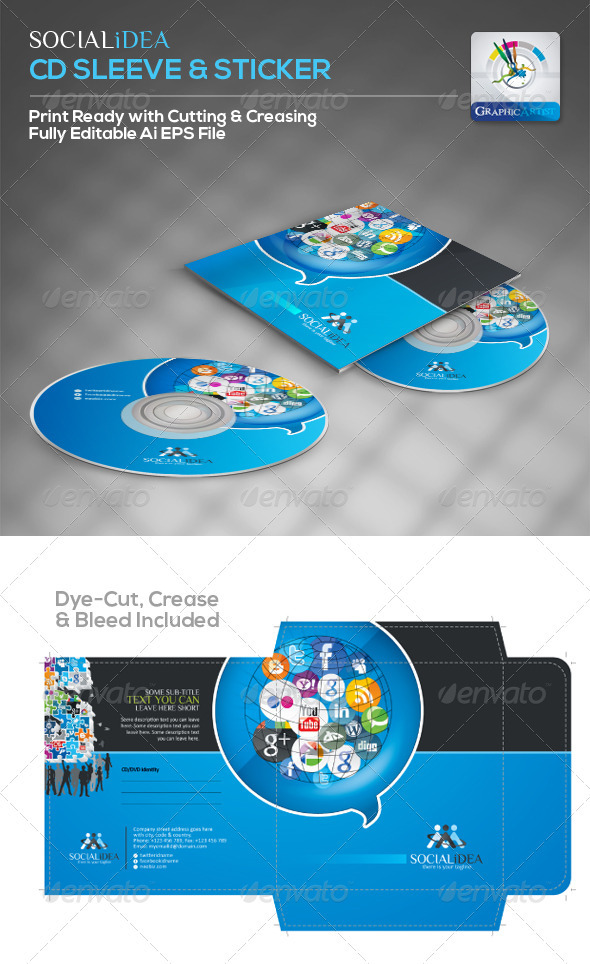 GraphicRiver Socialidea Creative Social Media CD Packaging 3552437 GraphicRiver Socialidea Creative Social Media CD Packaging 3552437