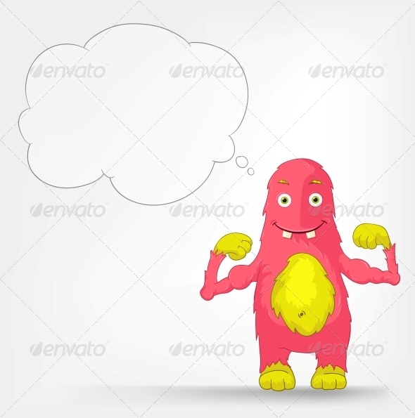 GraphicRiver Funny Monster Muscles 3552455 GraphicRiver Funny Monster Muscles 3552455
