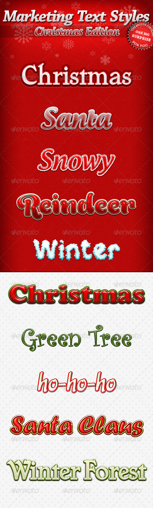 Marketing Text Styles - Christmas Edition - Text Effects Styles