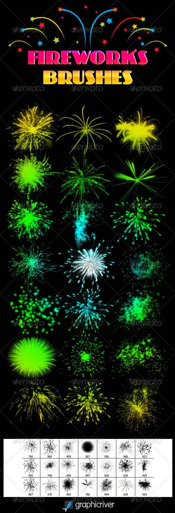GraphicRiver Fireworks Brushes 3525364 GraphicRiver Fireworks Brushes 3525364