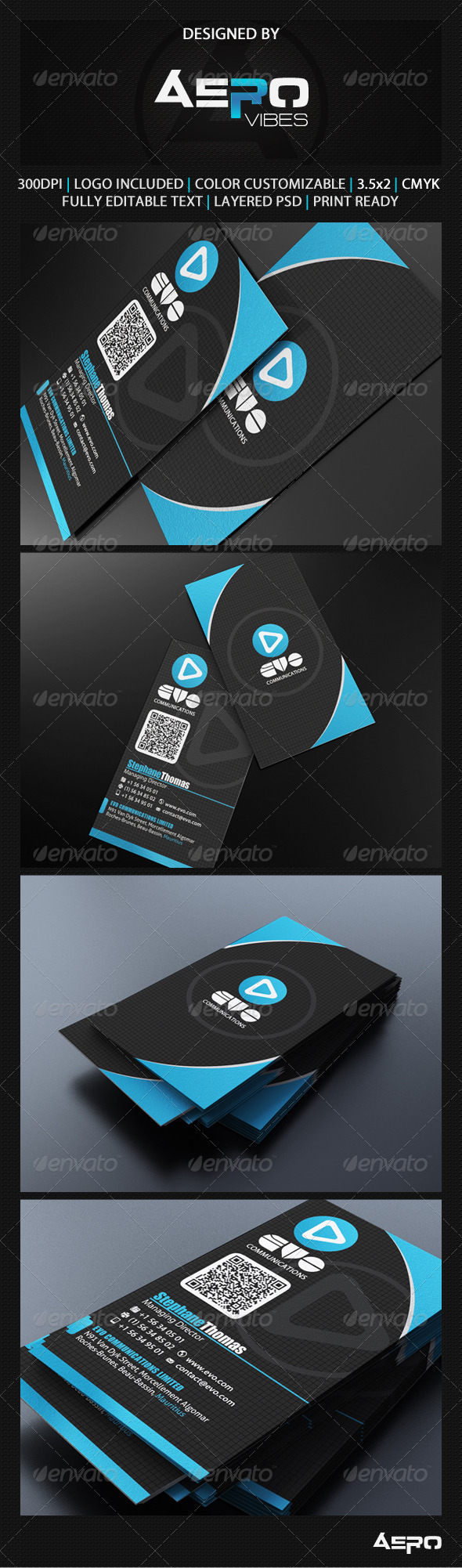 GraphicRiver Modern Blue Business Card 3559118 GraphicRiver Modern Blue Business Card 3559118