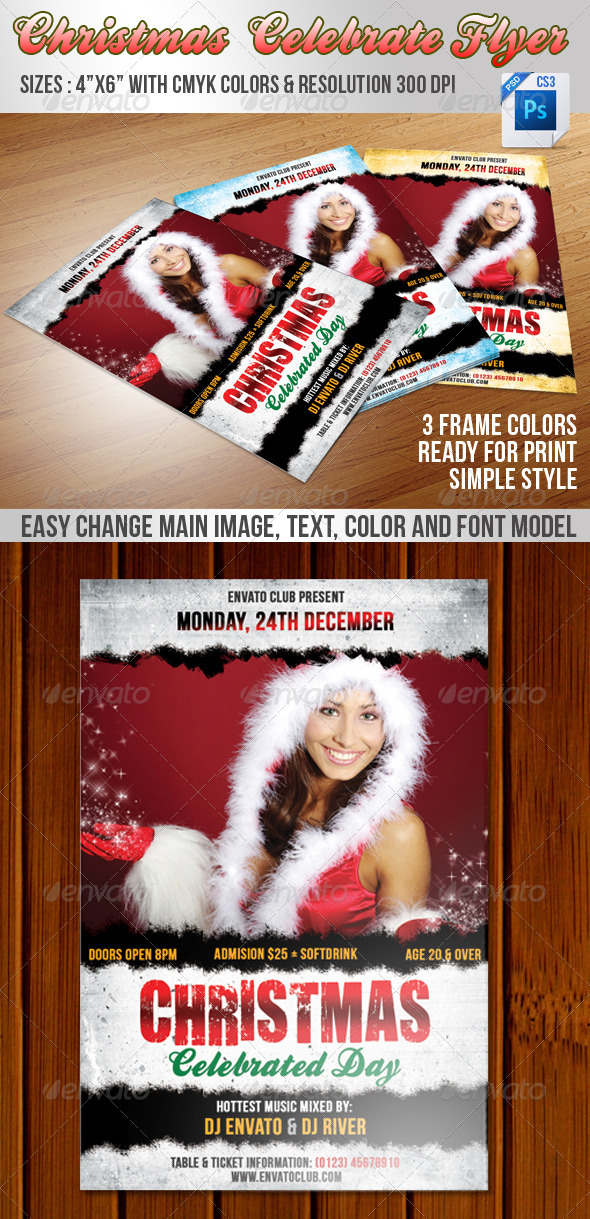 Christmas Celebrate Flyer - Events Flyers
