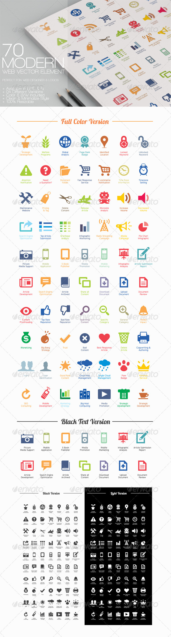 GraphicRiver 70 Modern Web Vector Elements 3538457 GraphicRiver 70 Modern Web Vector Elements 3538457