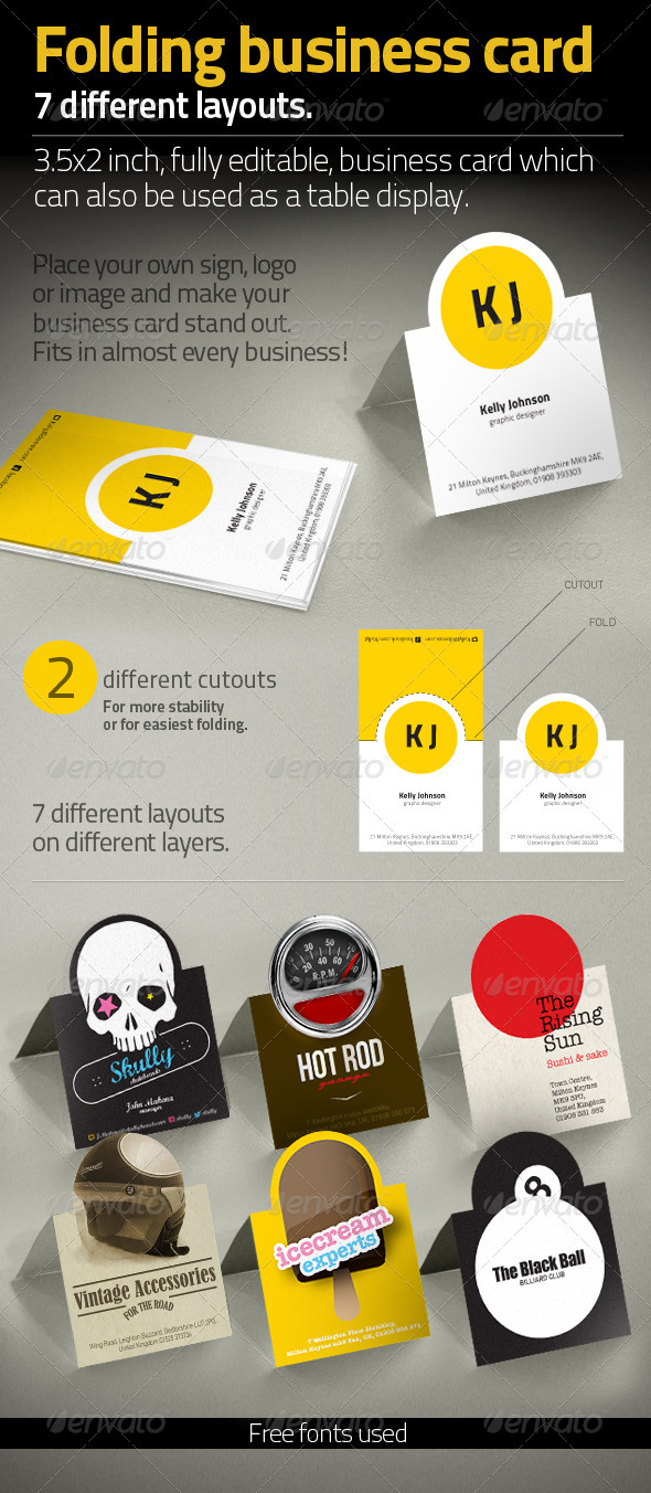 Folding Business Card - Creative Business Cards