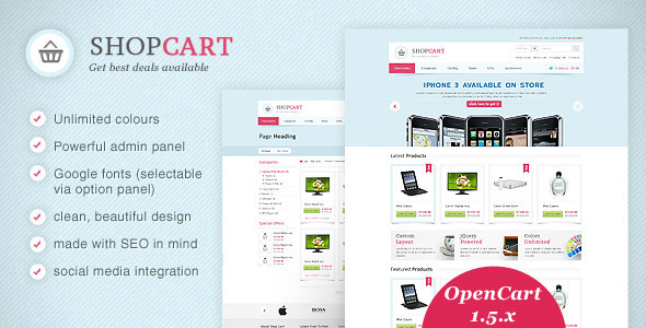 ThemeForest ShopCart OpenCart theme with powerful options 532072 ThemeForest ShopCart OpenCart theme with powerful options 532072