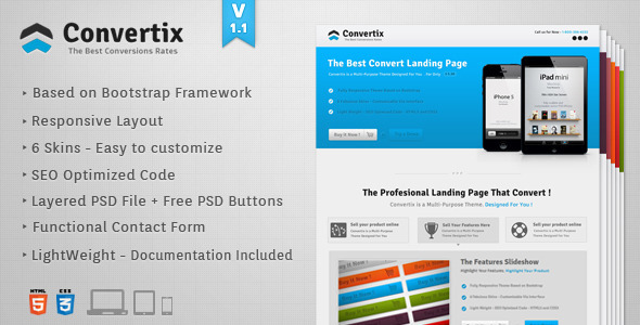 ThemeForest Convertix Premium Responsive Landing Page 3484008 ThemeForest Convertix Premium Responsive Landing Page 3484008