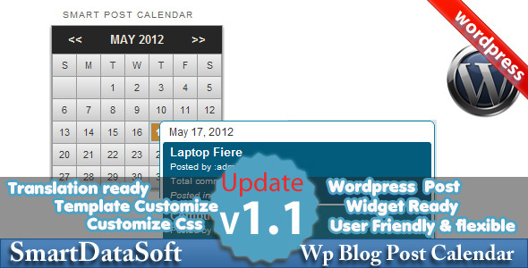 CodeCanyon Smart WordPress Blog Post Calendar 2580693 CodeCanyon Smart WordPress Blog Post Calendar 2580693