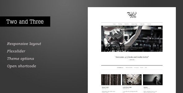 Two and Three - Portfolio WordPress Theme - Portfolio Creative