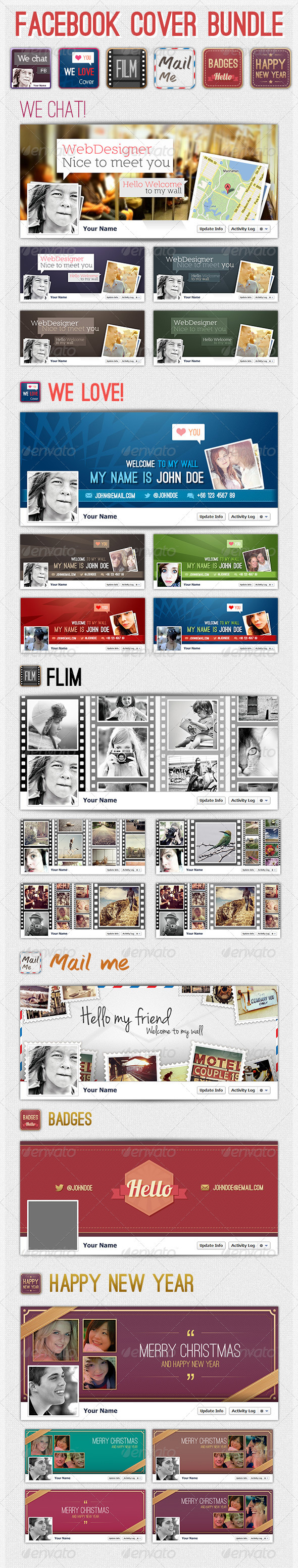 GraphicRiver Creative FB Timeline Bundle 3571307 GraphicRiver Creative FB Timeline Bundle 3571307