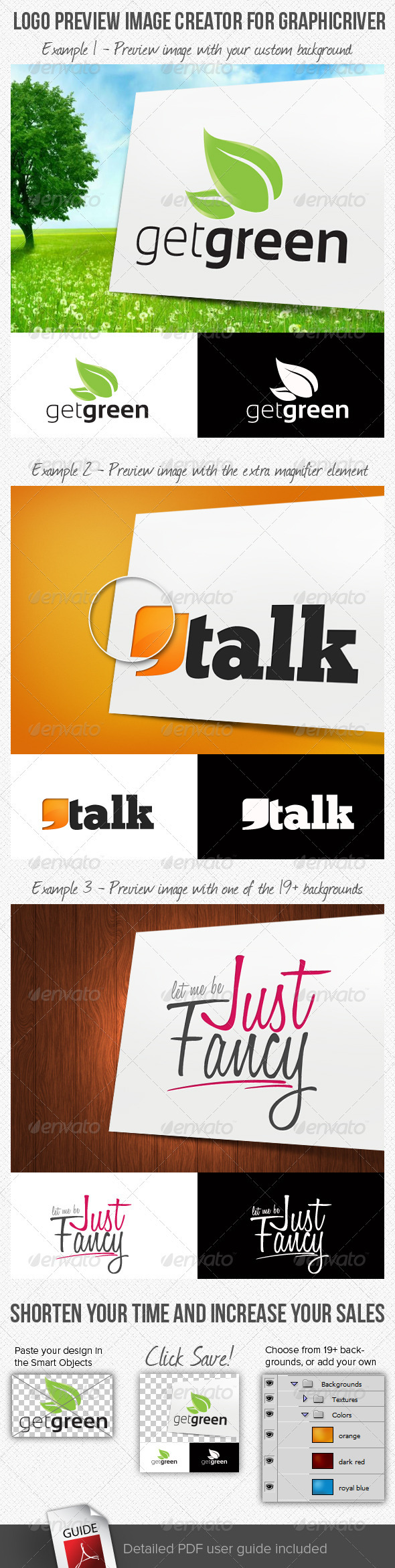 Logo Preview Image Creator for GraphicRiver - Logo Product Mock-Ups