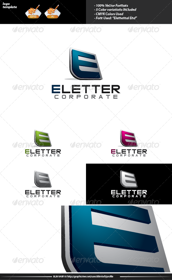 GraphicRiver E Letter Logo Template 3575044 GraphicRiver E Letter Logo Template 3575044