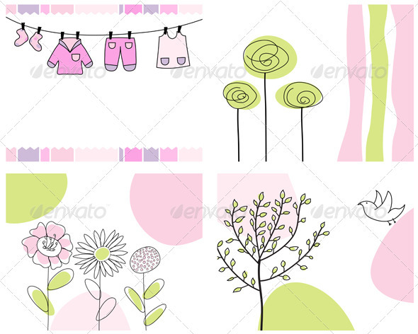 GraphicRiver Sketched Greeting Card Set 3551406 GraphicRiver Sketched Greeting Card Set 3551406
