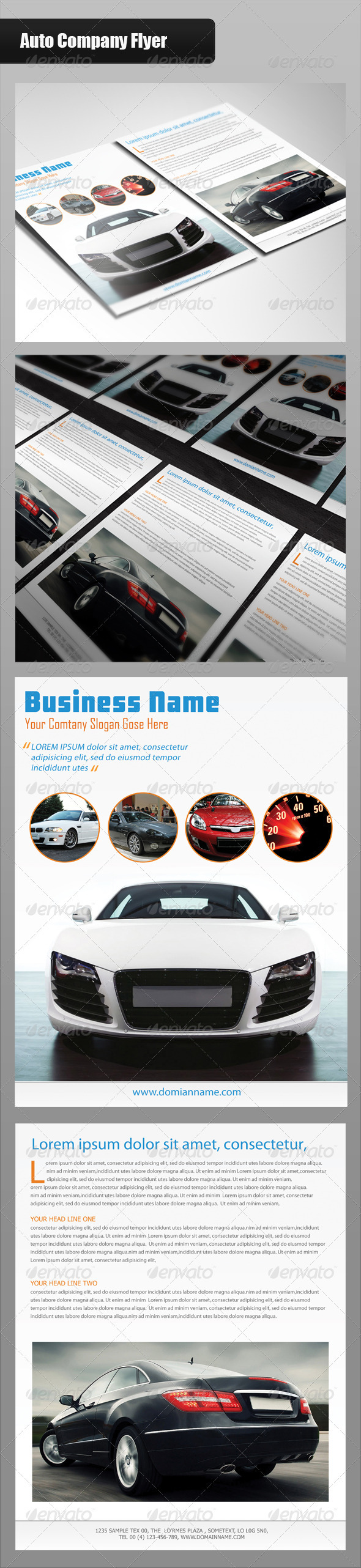 GraphicRiver Auto Company Flyer 3576515 GraphicRiver Auto Company Flyer 3576515