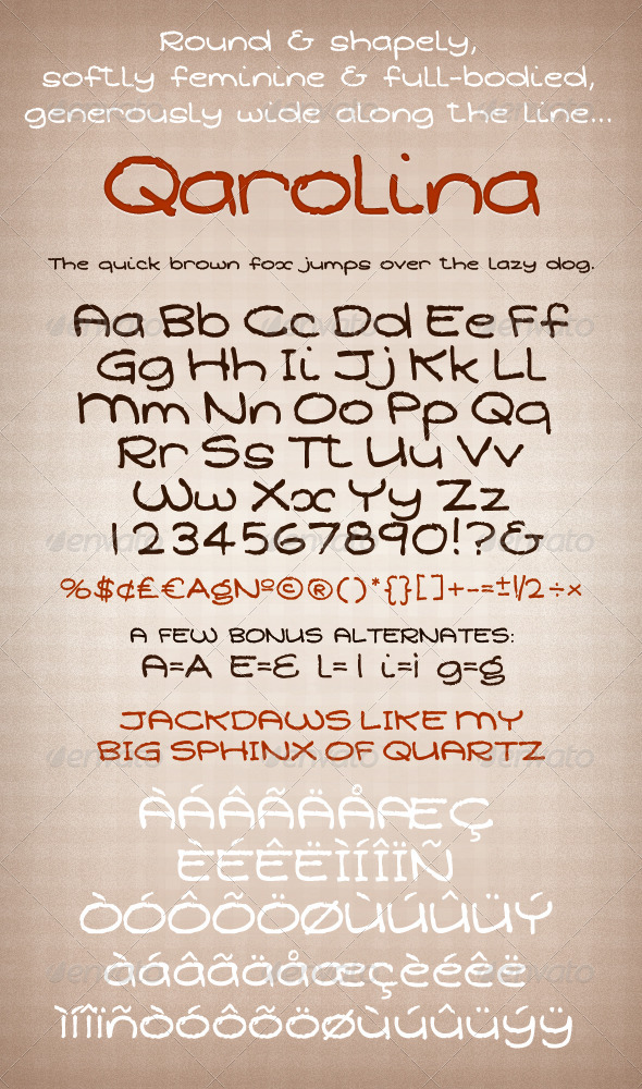 Soft Round Feminine Font - Qarolina - Hand-writing Script