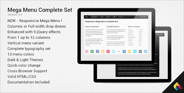 CodeCanyon Mega Menu Complete Set 152825 CodeCanyon Mega Menu Complete Set 152825