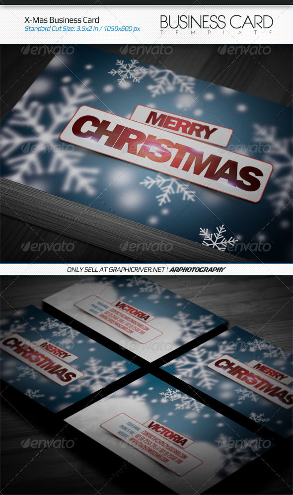 GraphicRiver X-Mas Business Card 3581877 GraphicRiver X-Mas Business Card 3581877