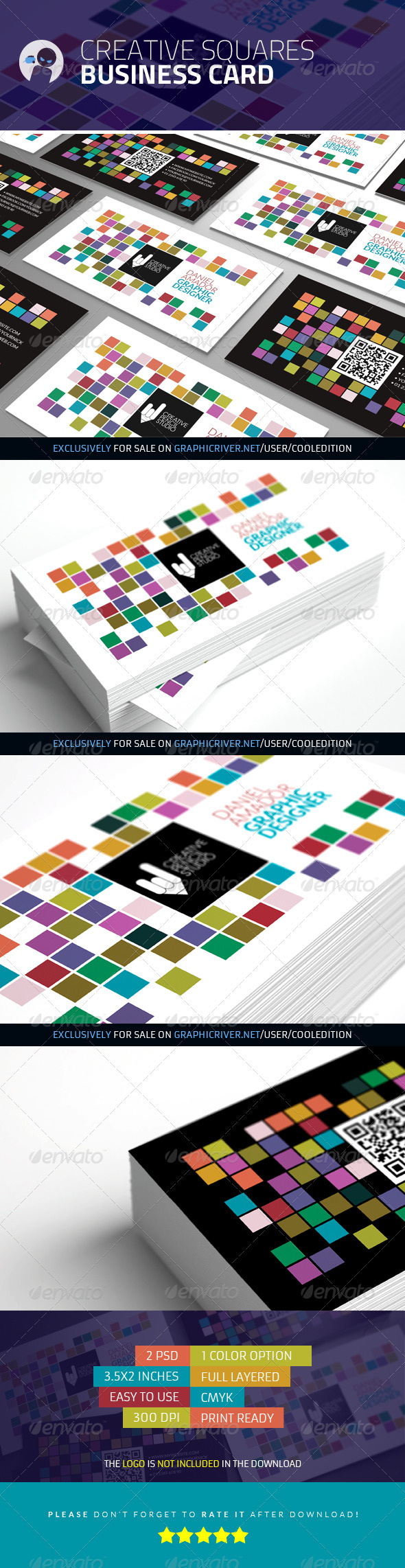 Creative Squares - Business Card - Creative Business Cards