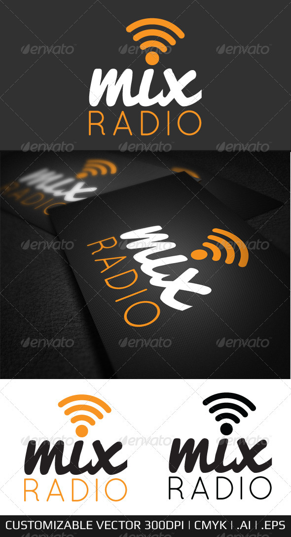 GraphicRiver Mix Internet Radio Logo Template 3583223 GraphicRiver Mix Internet Radio Logo Template 3583223