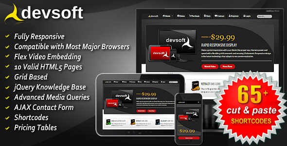ThemeForest DevSoft Responsive HTML5 Full Sales Website 3555347 ThemeForest DevSoft Responsive HTML5 Full Sales Website 3555347