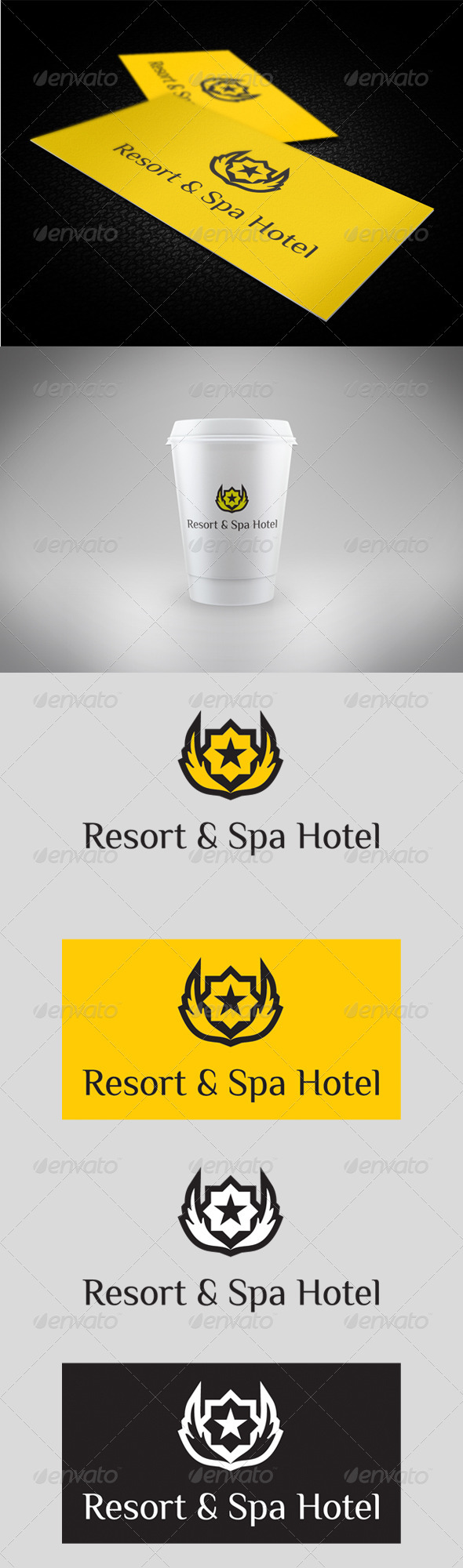 Resort & Spa Hotel Logo - Symbols Logo Templates