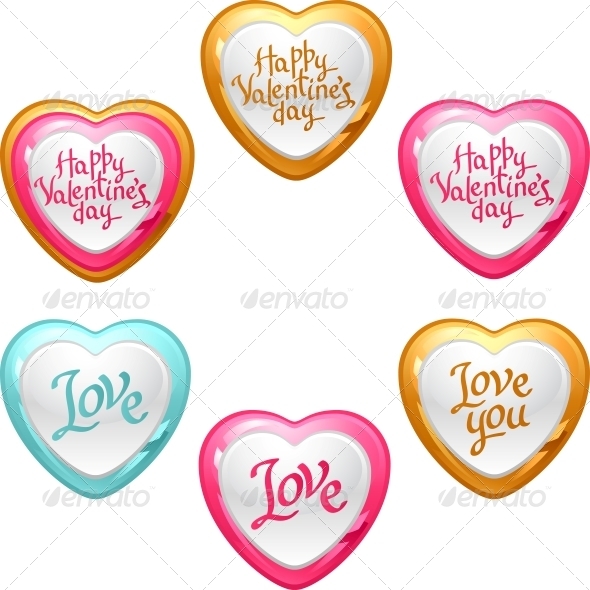 GraphicRiver Collection of Icons with Hearts 3587616 GraphicRiver Collection of Icons with Hearts 3587616