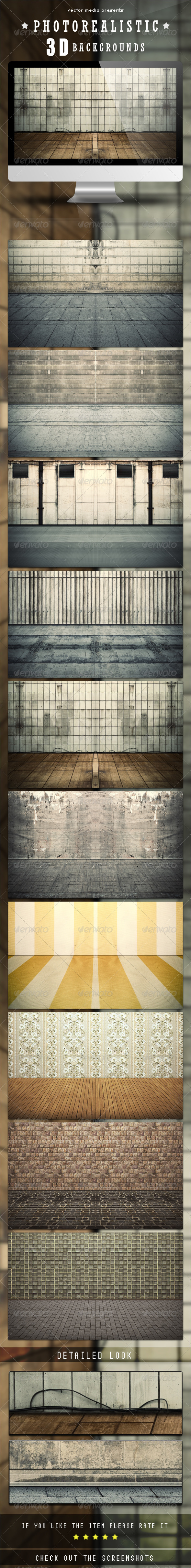 GraphicRiver Photorealistic 3D Backgrounds 3588121 GraphicRiver Photorealistic 3D Backgrounds 3588121
