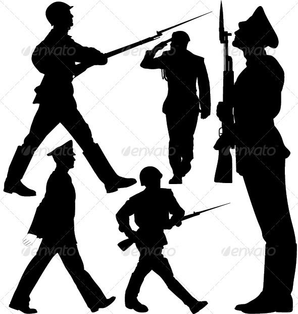 GraphicRiver Parade Soldiers Marching Sentry Guard Silhouette 3590874 GraphicRiver Parade Soldiers Marching Sentry Guard Silhouette 3590874