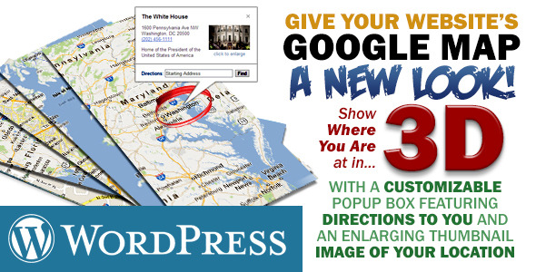 3D Google Map with Social Links and Twitter Feed - CodeCanyon Item for Sale