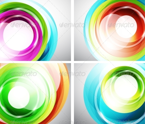 GraphicRiver Colorful Swirl Background Set 3595742 GraphicRiver Colorful Swirl Background Set 3595742
