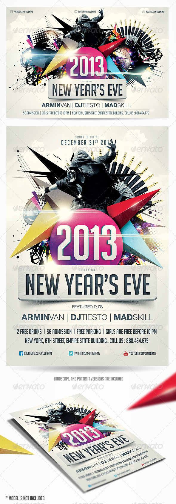 2013 New Years Eve Party Flyer Vol.2 - Clubs & Parties Events